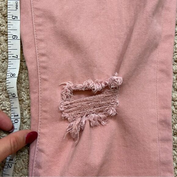 New York & Company‎ Pink Distressed Straight Leg Jeans Size 6 - Picture 6 of 8